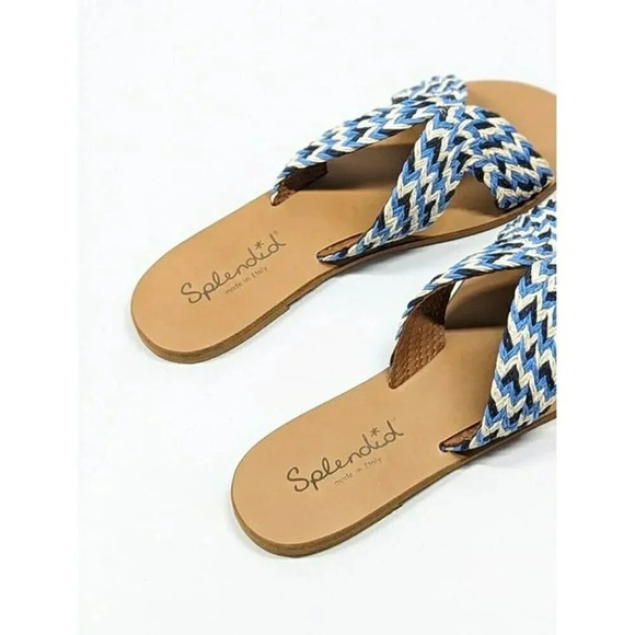Splendid Women's Sydney Blue Multi Woven Slide Sandal Size 8.5 (MSRP $118) - Picture 4 of 6